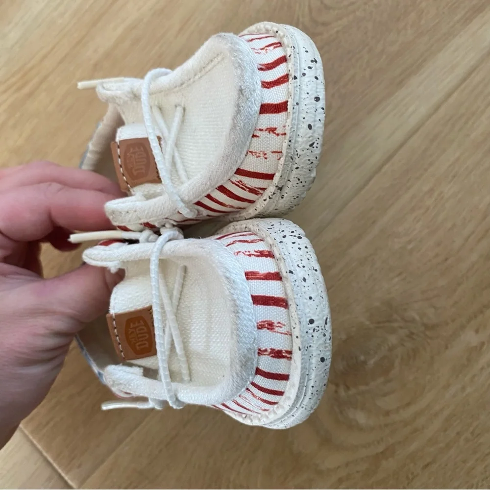 HEY DUDE Wally Funk Toddler Americana Stars Shoes